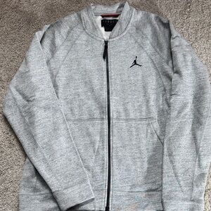 Jordan Men's Heather Gray Bomber Jacket